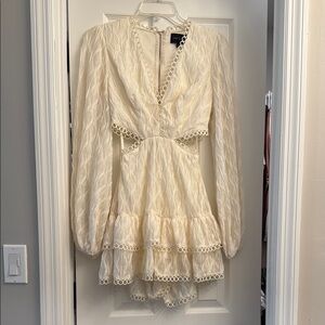 Cream Lace Romper